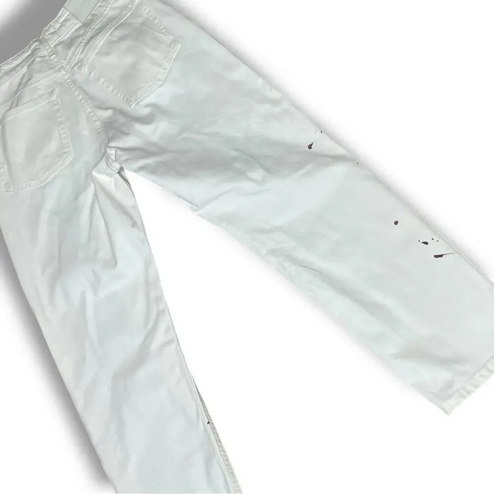 Everlane The High rise Straight Leg ankle jeans with paint splatter - Picture 6 of 8